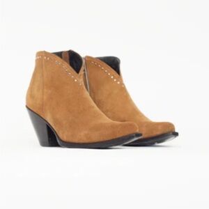 CELINE western country boots camel suede EU 37